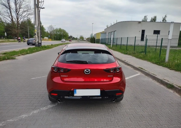 Mazda 3 cena 92250 przebieg: 34500, rok produkcji 2020 z Warszawa małe 379
